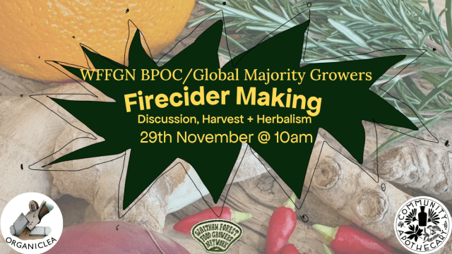 WFFGN GM/BPOC Herbalism: Fire Cider Making
