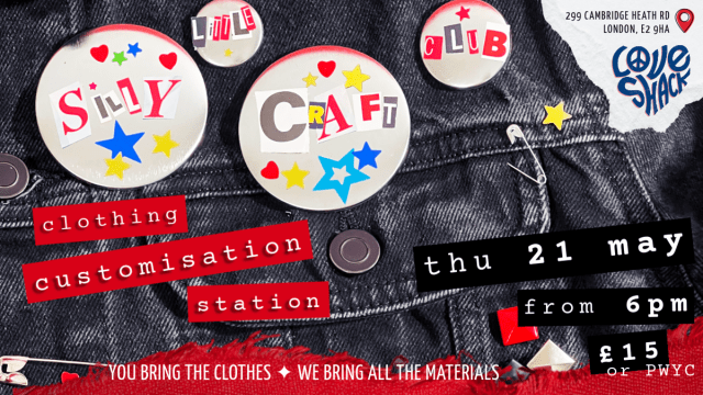 silly little craft club: clothing customisation session
