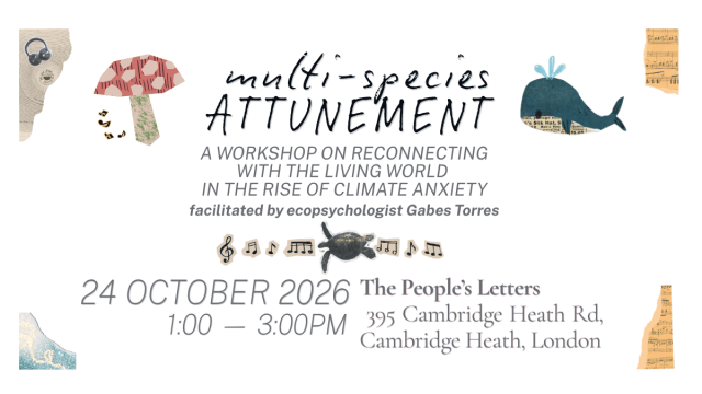Multispecies Attunement: A Workshop on Reconnecting with the Living World