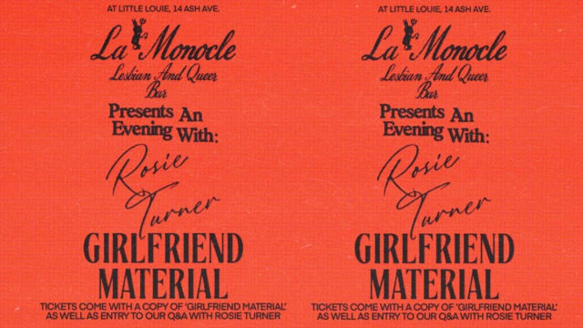 Girlfriend Material: An Evening with Rosie Turner