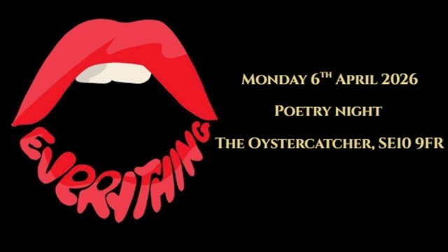 Everything Poetry Night: Monday 6th April