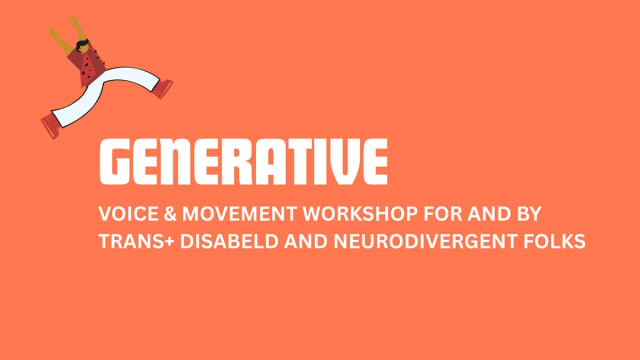 Staffordshire St MAKES | Trans Chorus: Generative Voice & Movement | Workshop