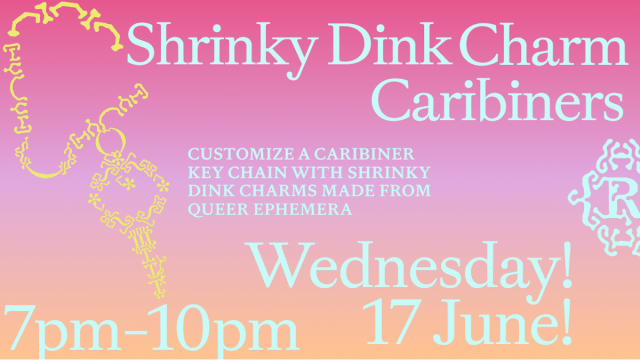Shrinky Dink Custom Caribiner Workshop!
