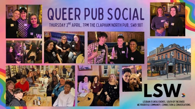 Lesbian (FLINTA) Queer Pub Social - Clapham