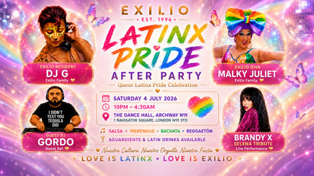 🌈 Latinx Pride London 2026 | Exilio Latinx · 30 Years · EST. 1996