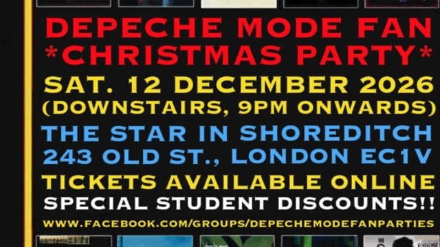 DEPECHE MODE FAN CHRISTMAS PARTY @ The Star In Shoreditch, London EC1V