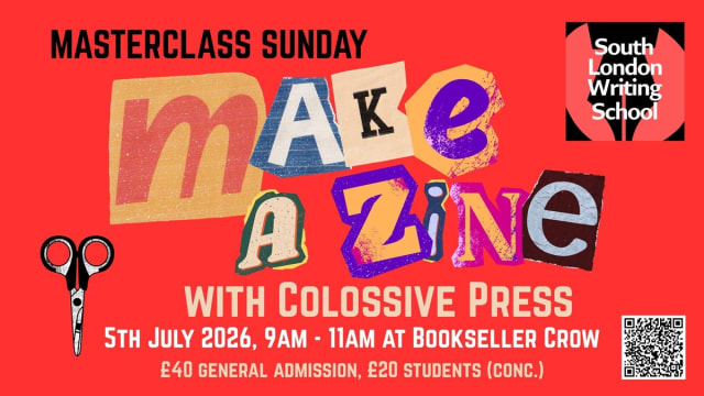 Masterclass Sunday: Making Zines with Colossive Press