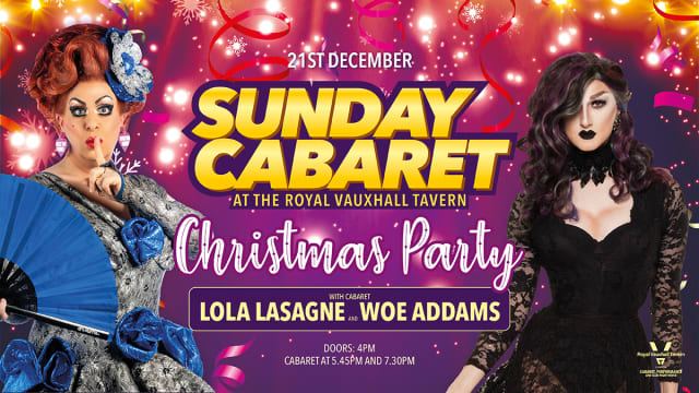 Sunday Cabaret with Lola Lasagne and Woe Addams