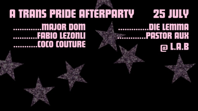 Trans Pride AFTERPARTY @ L.A.B