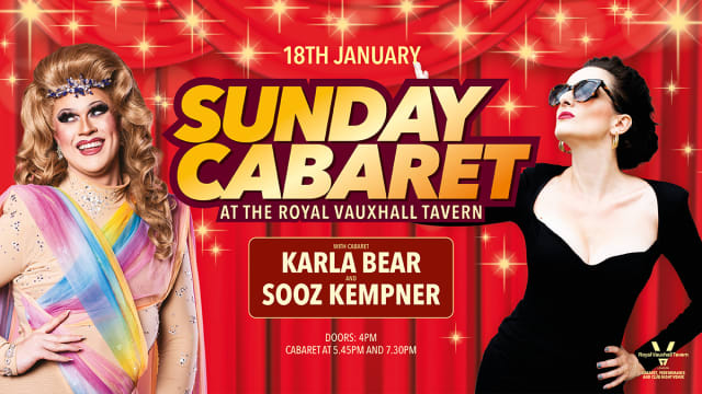 Sunday Cabaret with Sooz Kempner and Karla Bear