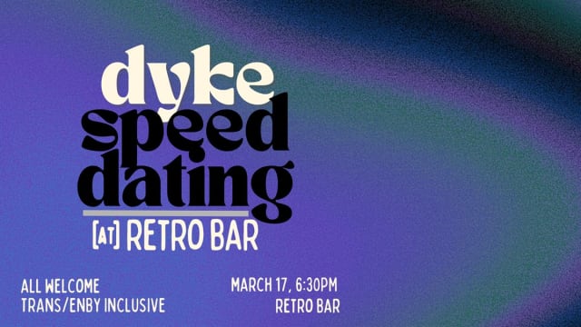 speed dating at retro bar! 