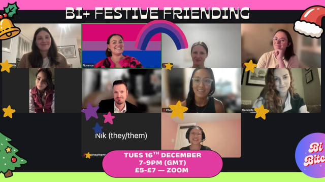 🌟 Virtual Bi+ Festive Friending 🌟