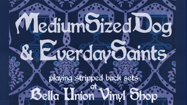 MEDIUM+SIZED+DOG+AND+EVERYDAY+SAINTS+%40+BELLA+UNION+VINYL+STORE