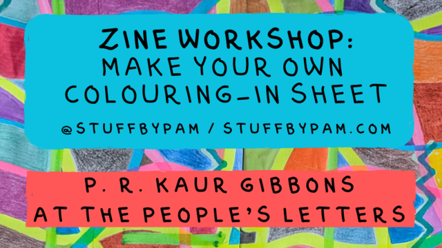 Make Your Own Colouring-In Sheet Zine