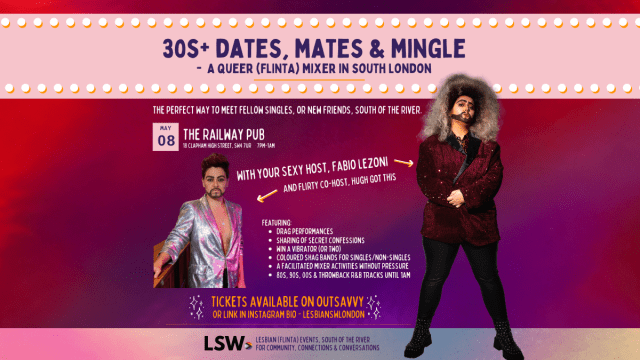 30s%2b+Dates%2c+Mates+%26+Mingle+-+Lesbian%2c+FLINTA%2c+queer+mixer+in+South+London