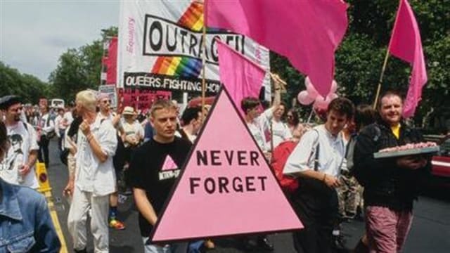 PINK TRIANGLES ON PARADE