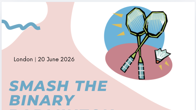20th June Session: SMASH THE BINARY 酷儿羽毛球局