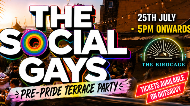 The Social Gays: Pre Pride Terrace Party 🏝️
