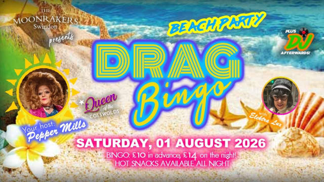 Beach+Party+Drag+Bingo+%40+The+Moonrakers%2c+Swindon