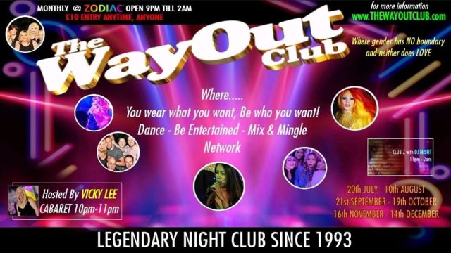 The Way Out Club- London's Leading Transgender Club hosted by Miss Vicky Lee