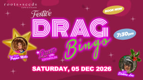 Pepper’s Festive Drag Bingo at Roots & Seeds, Cirencester tickets