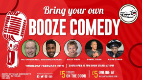 Bring your own booze comedy tickets