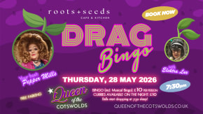 Pepper's Drag Bingo at Roots & Seeds, Cirencester tickets