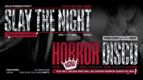 SLAY THE NIGHT - HORROR DISCO HALLOWEEN PARTY - FREE tickets