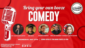 Bring your own booze comedy Wimbledon tickets