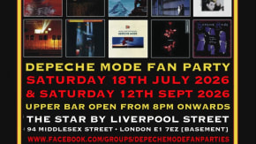 DEPECHE MODE FAN PARTY @ The Star By Liverpool St., London E1 tickets