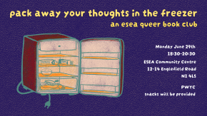 pack away your thoughts in the freezer: an esea queer book club tickets