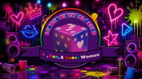 London Bisexual Women Games, Snacks & Wine Night: Neon After Dark 🎨💋🌃 tickets