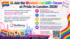 🏳️‍🌈 Join the Westminster LGBT+ Forum at Pride in London 2026! 🏳️‍⚧️ tickets