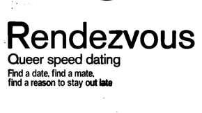 Rendezvous - Speed Dating for Dykes tickets