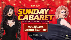 SUNDAY CABARET WITH MARTHA D'ARTHUR AND WOE ADDAMS tickets