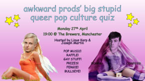 Awkward Prods' big stupid queer pop culture quiz tickets