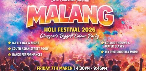 MALANG - Glasgow's biggest student Holi sundowner!