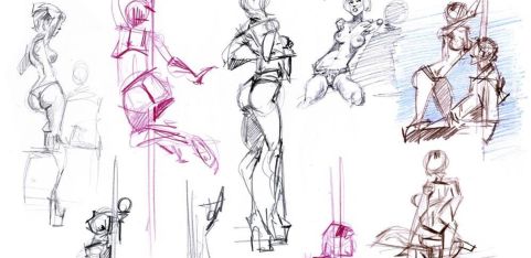Brighton Life Drawing with the East London Strippers Collective