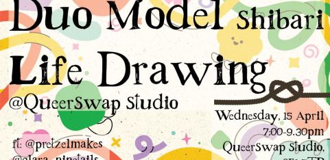 Duo Model Shibari Life Drawing @ QueerSwap Studio