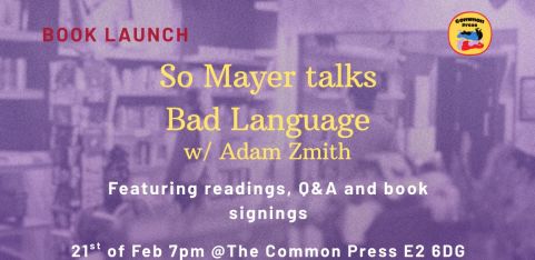 In Conversation with So Mayer: BAD LANGUAGE