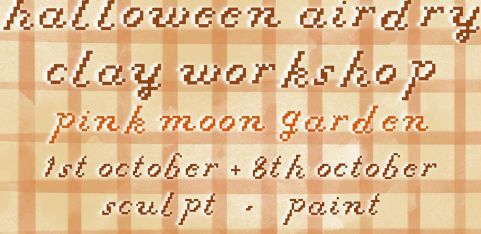 Halloween Airdry Clay Workshop