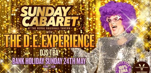 Bank Holiday Sunday Cabaret with The D.E. Experience 
