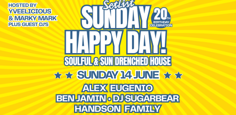 Sunday Happy Day 20th Birthday Party