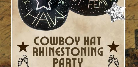 Cowboy Hat Rhinestoning workshop