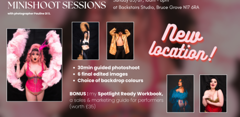 MINISHOOT SESSIONS with Pauline Di S. at Backstairs Studio (N17)
