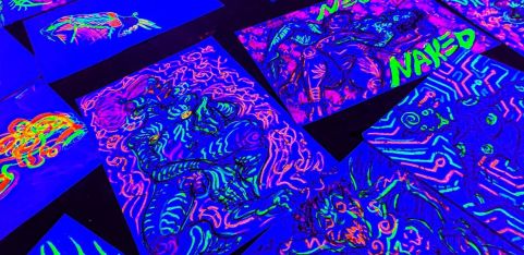 Neon Naked Life Drawing in Clapham!