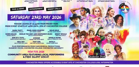 Chichester Pride 2026 | Saturday 23rd May