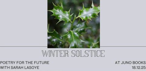 Winter Solstice Poetry with Sheffield Feminist Archive and Sarah Lasoye