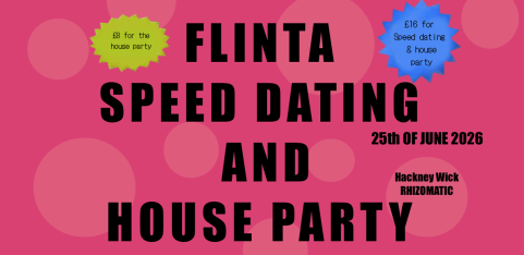 FLINTA SPEED DATING AND HOUSE PARTY 
