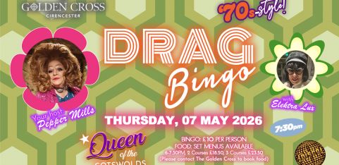 Pepper's Drag Bingo at the Golden Cross, Cirencester
